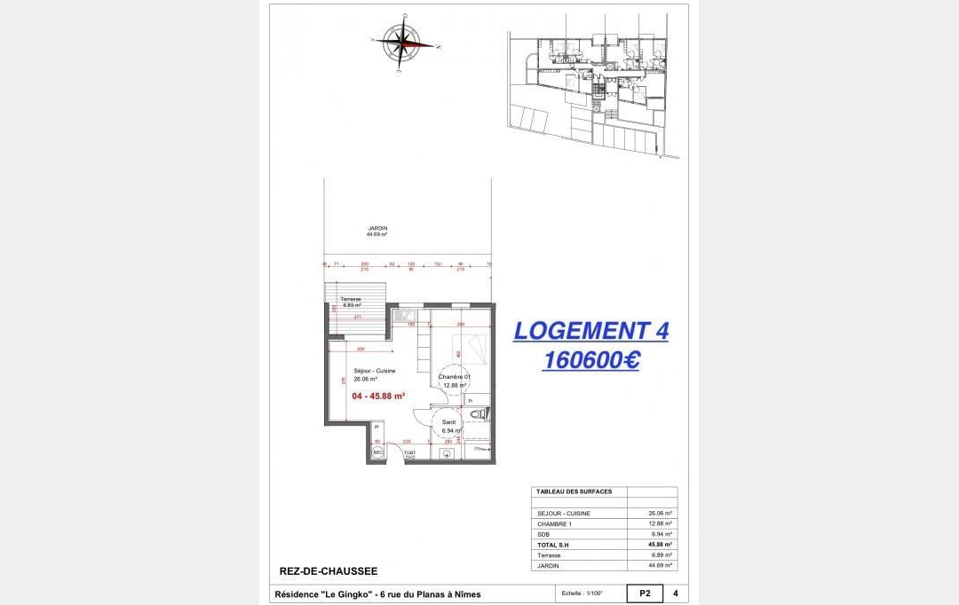 Annonces MARGUERITTES : Appartement | NIMES (30000) | 45 m2 | 161 700 € 